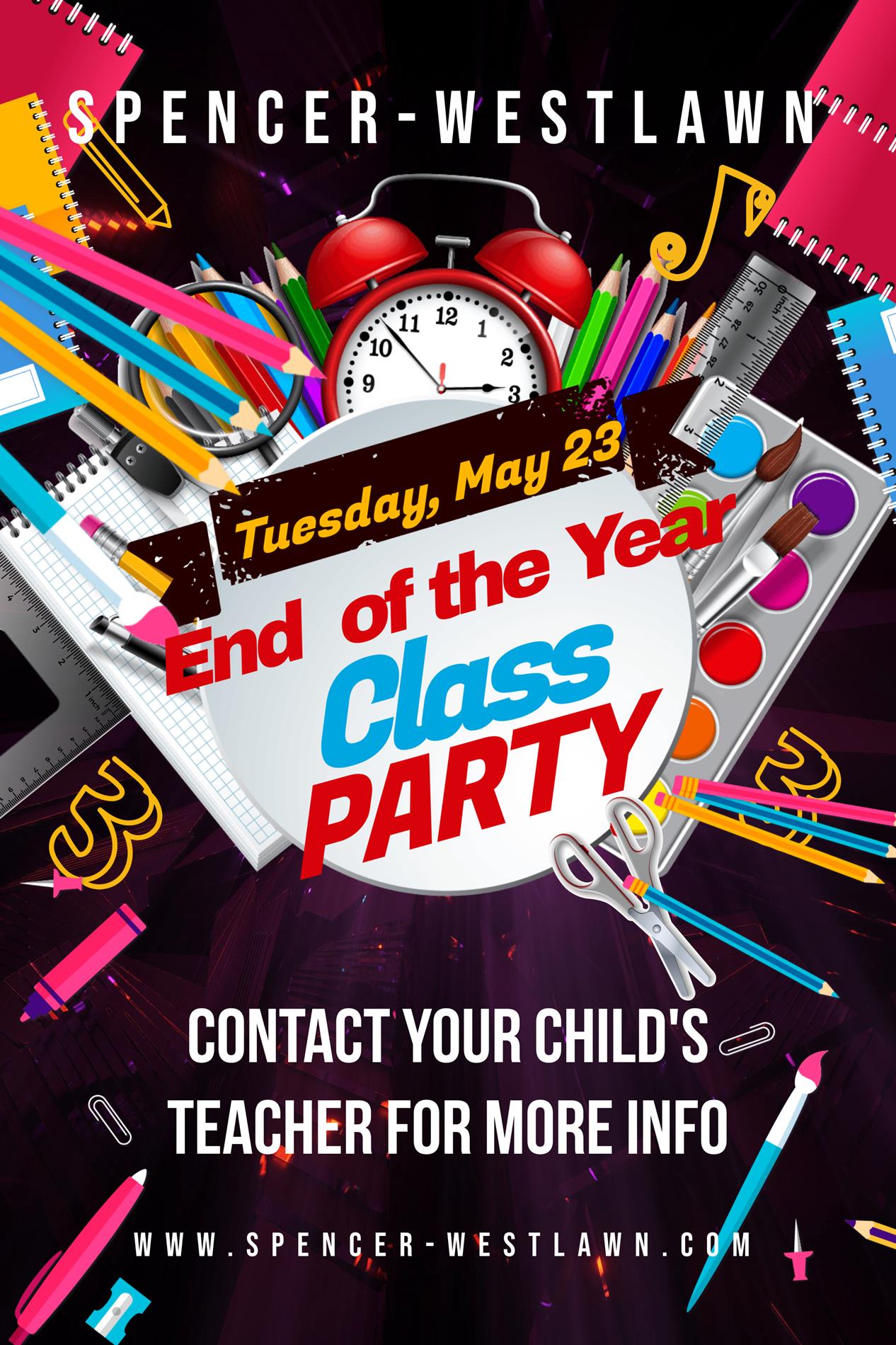Class Party Flyer