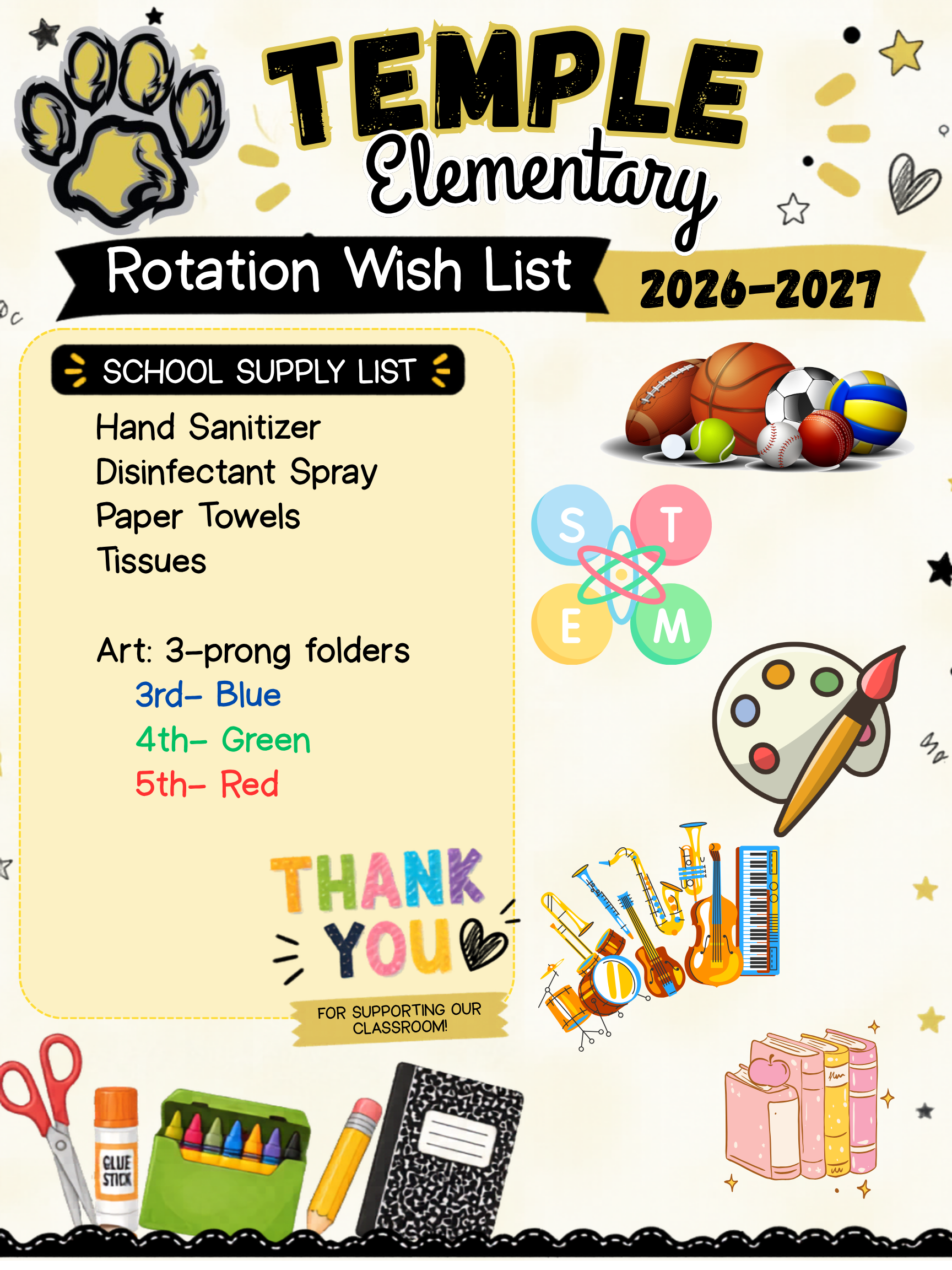 Rotation Wish List 26-27 Rotation Wish List 26-27