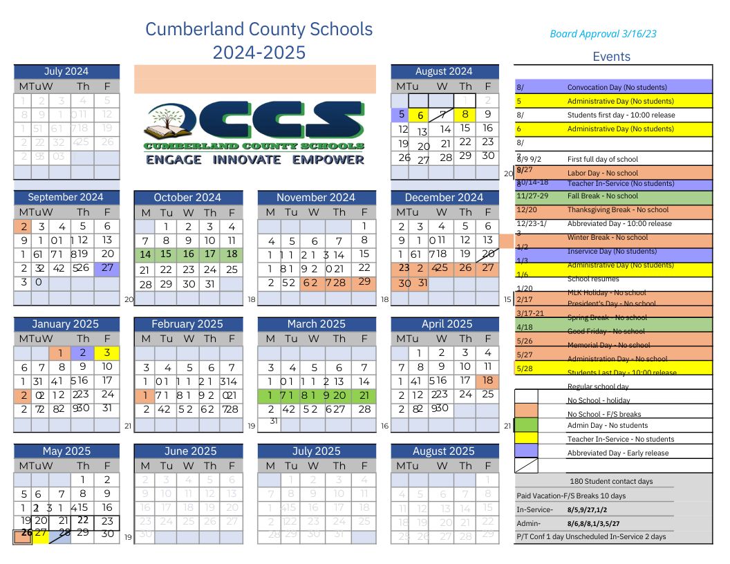 School calendar