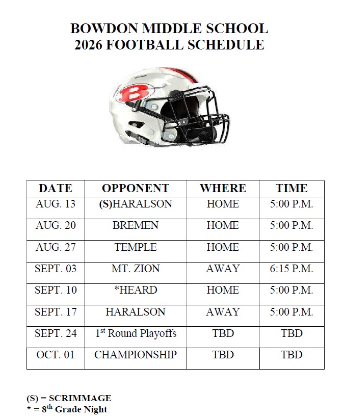 2026 Football Schedule 