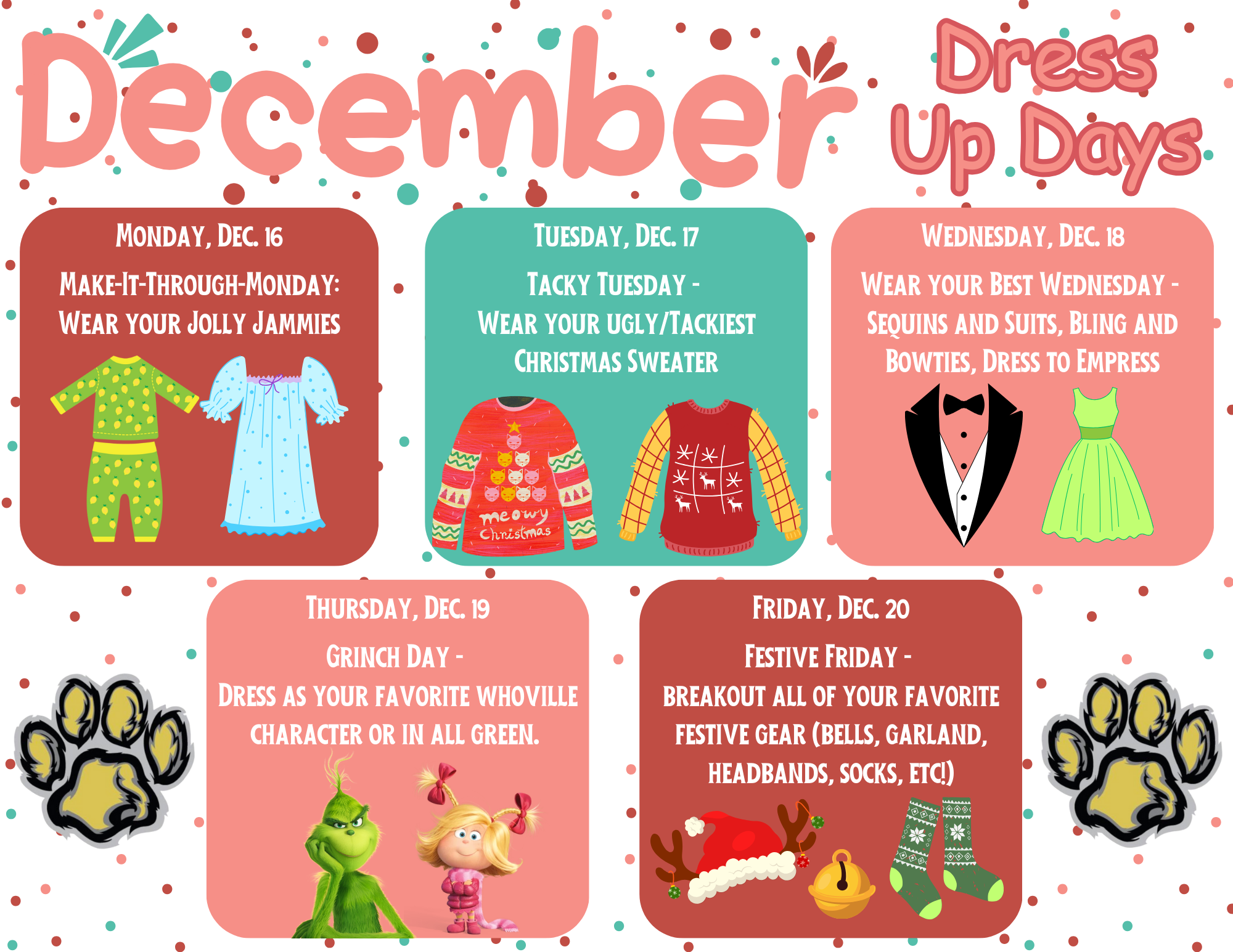 December Dress Up Days