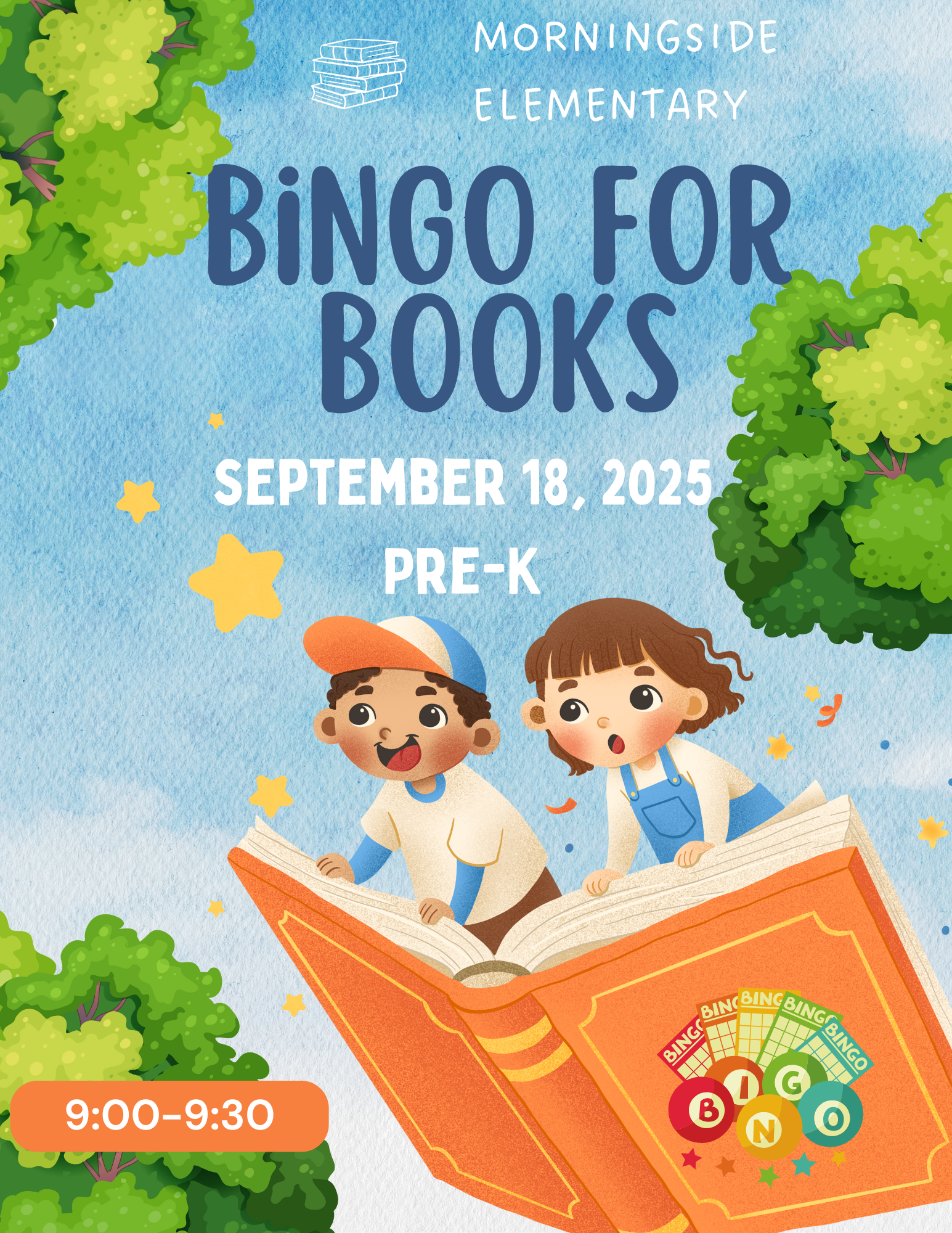 Pre-K Bingo for Books