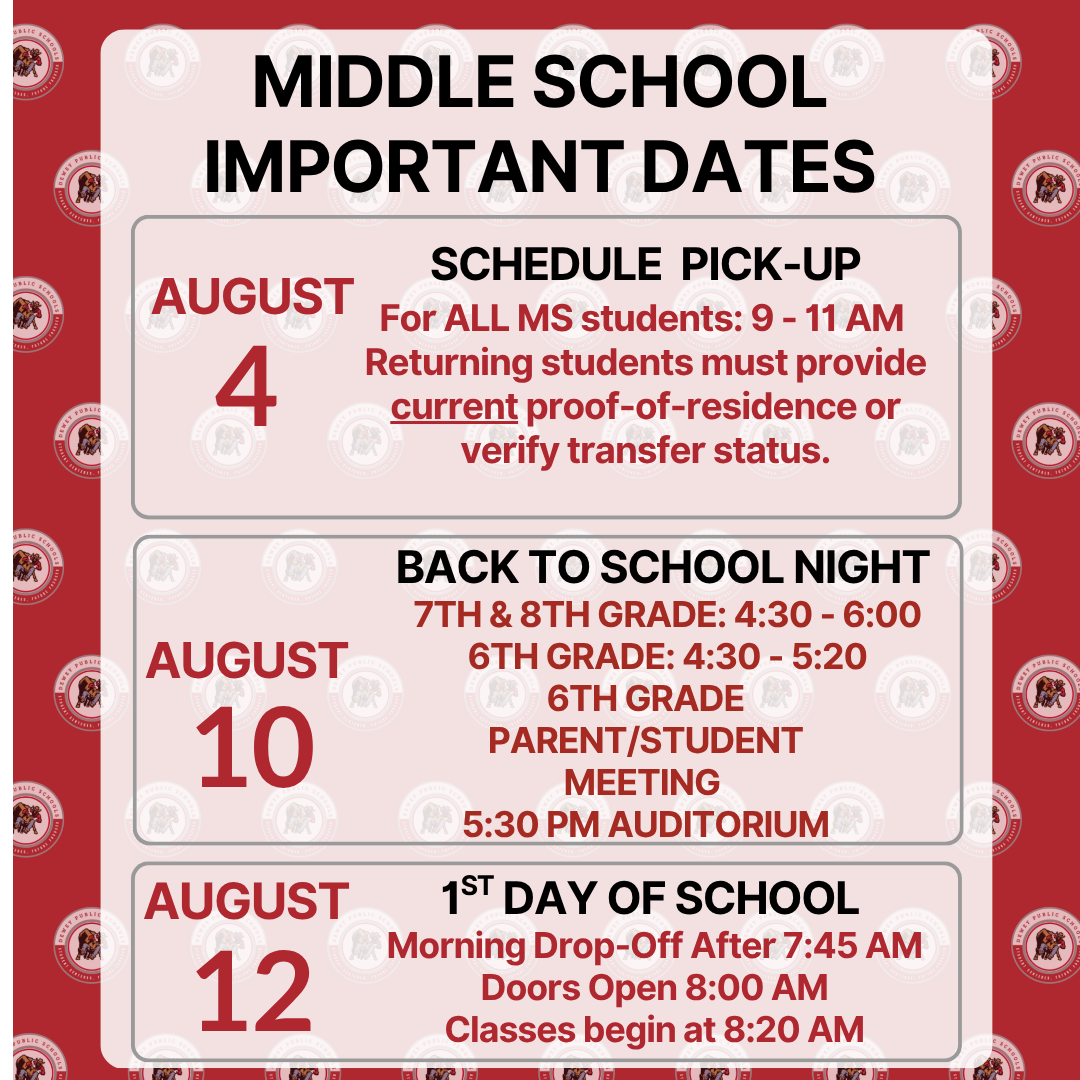 back to school info