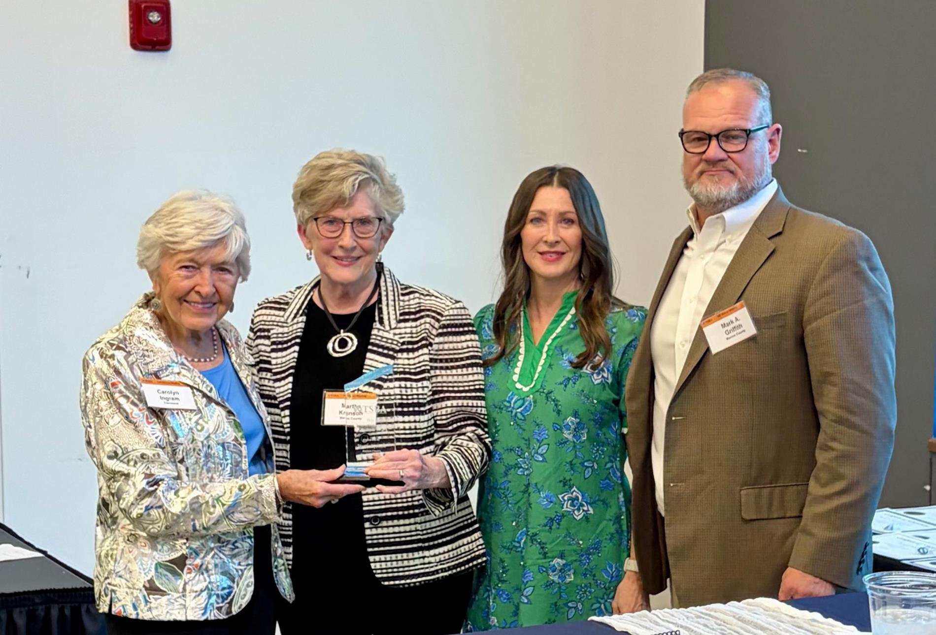 Picture of Martha Krenson receiving award