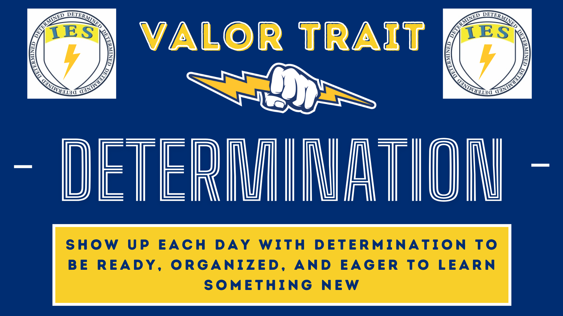 valor trait for the month of february, determination