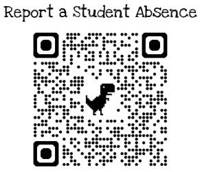 Report a student absence via the QR code
