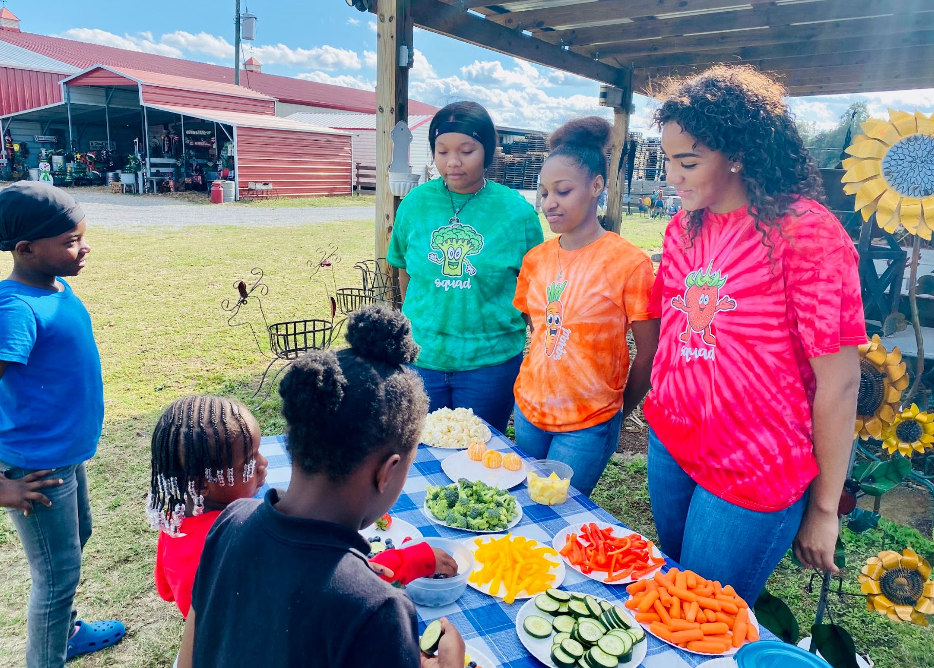 Picnic at the Farm: Sema'J Gaffney, Cristal Franklin, and Jakai'a Kinchen