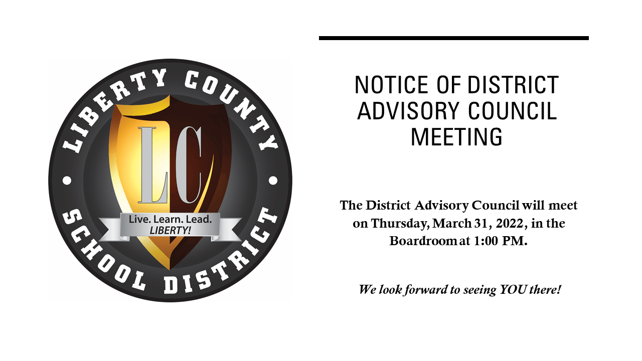 Notice of DAC meeting