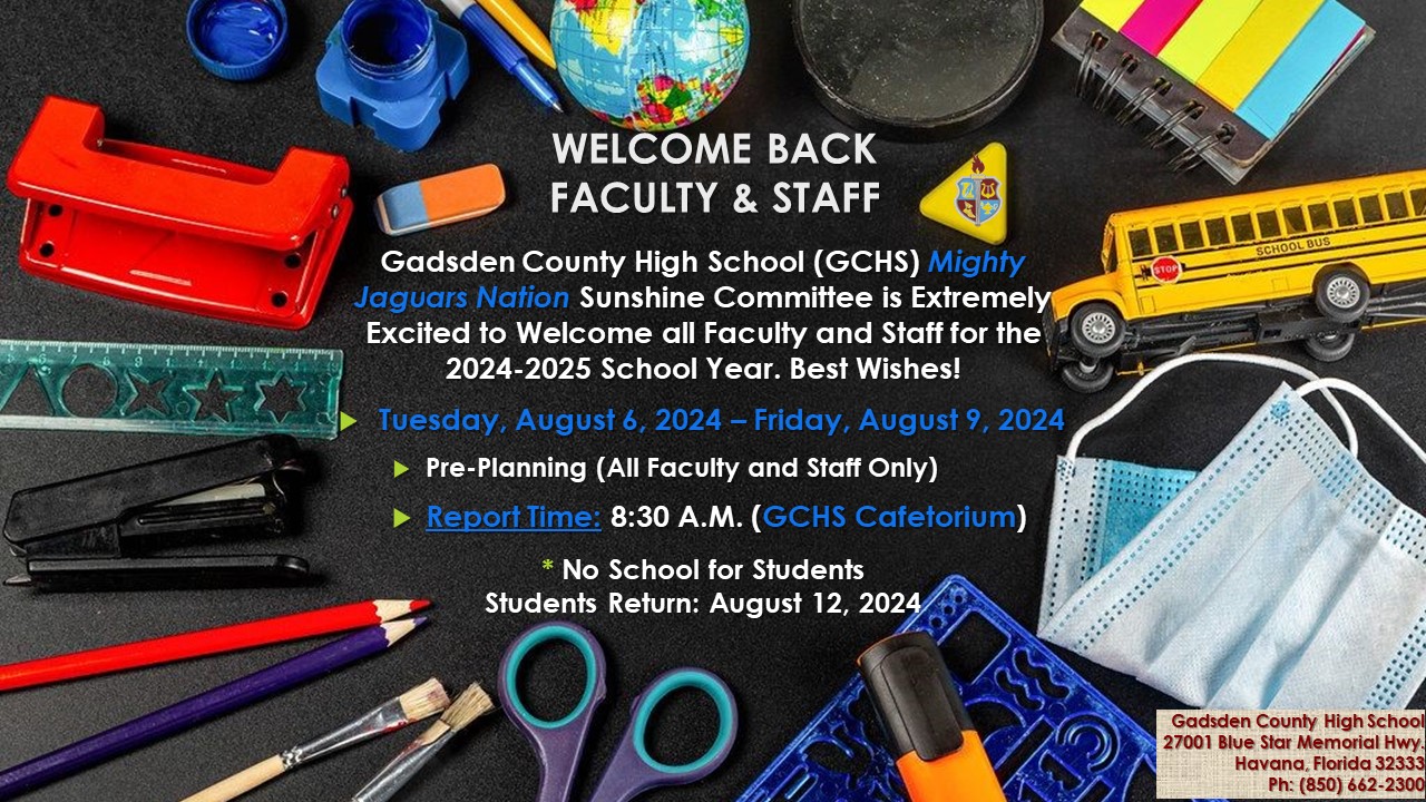 Welcome Back Faculty & Staff 24-25