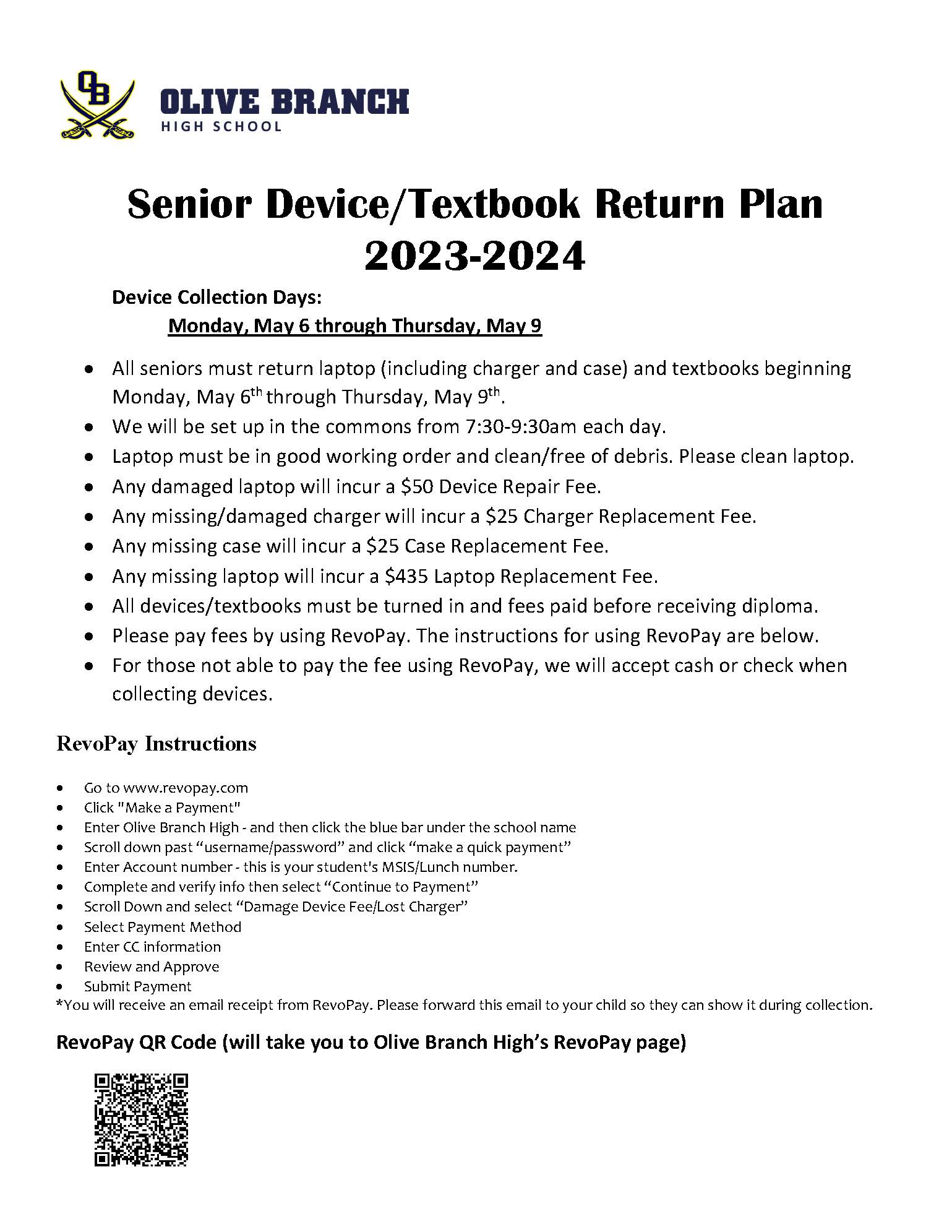 Senior Device Return Plan