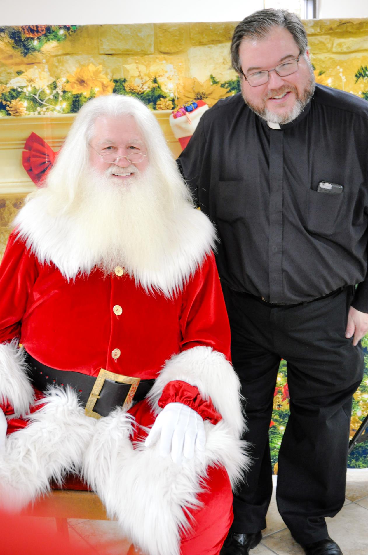 Santa and Fr. Weis