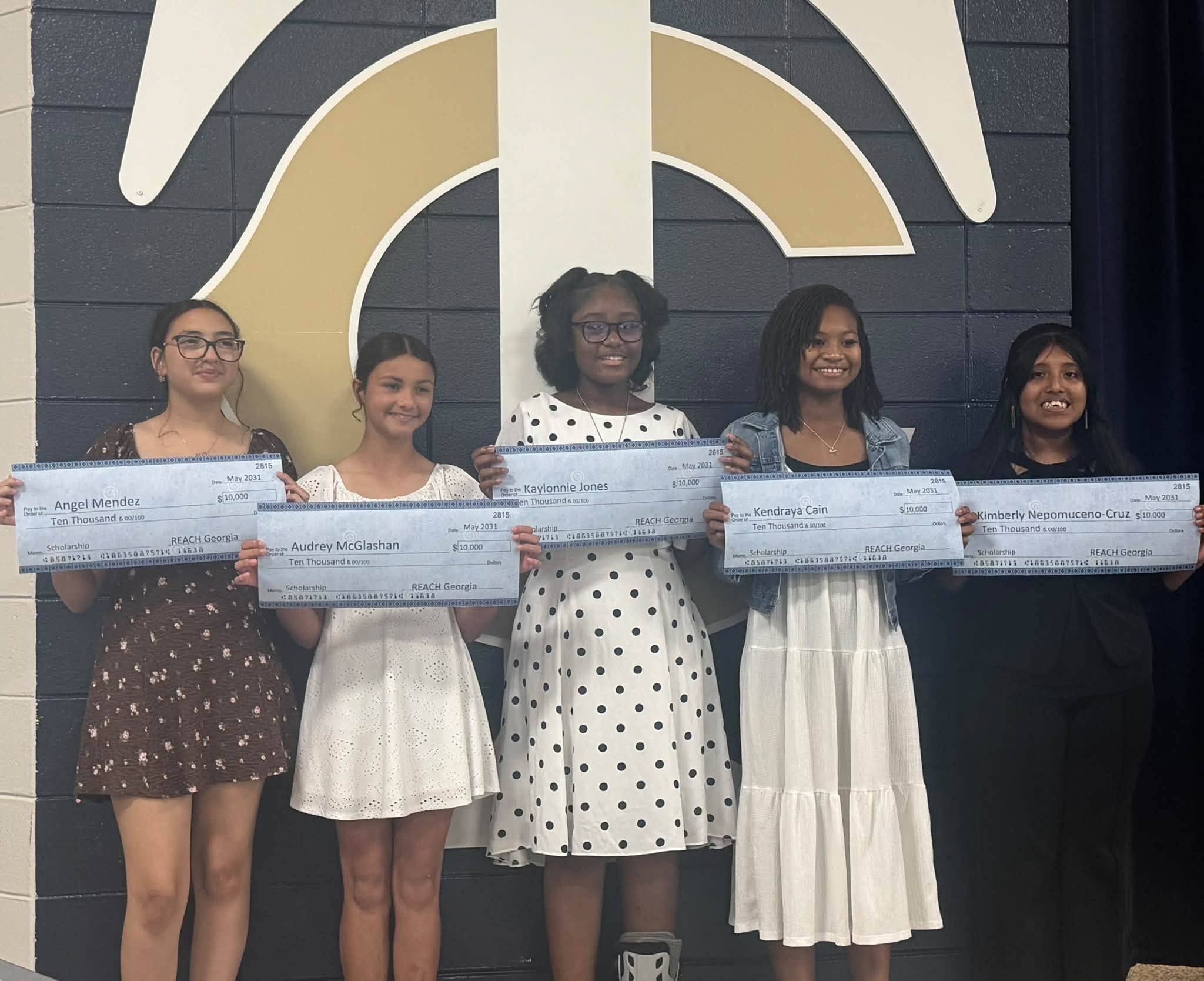 Congratulations to our newest REACH scholars! Realizing Educational Achievement Can Happen allows students to qualify for a $10,000 scholarship for college upon high school graduation. Congratulations Audrey McGlashan, Angel Mendez, Kendraya Cain, Kaylonnie Jones, Kimberly Cruz! See less