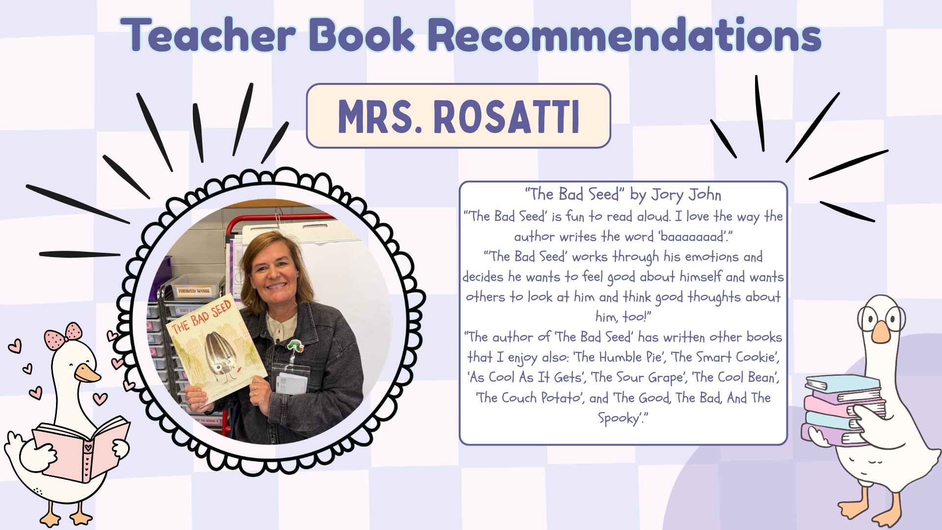 Teacher Book Rec.