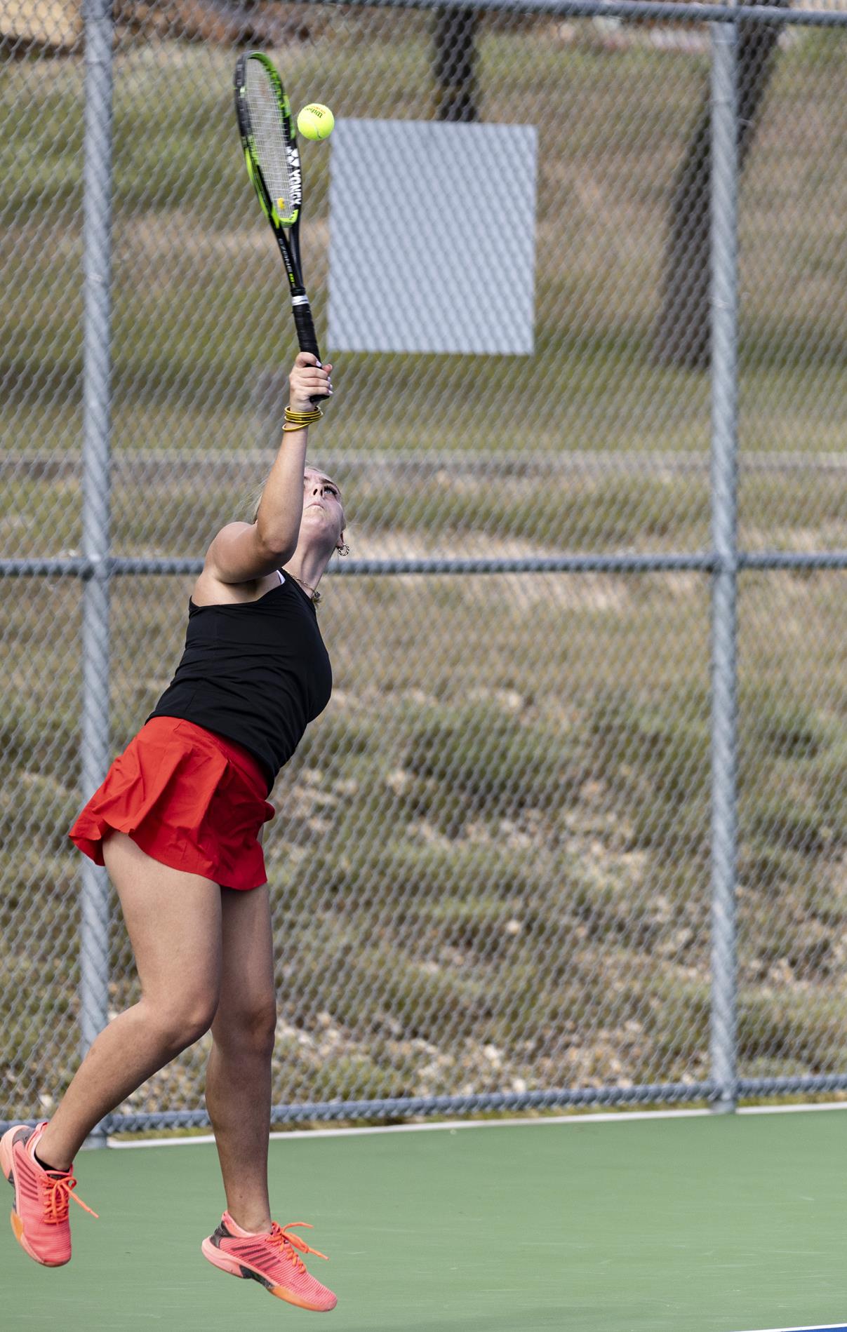 Ingram Tom Moore team tennis vs. Canyon Lake on Sept. 4, 2024