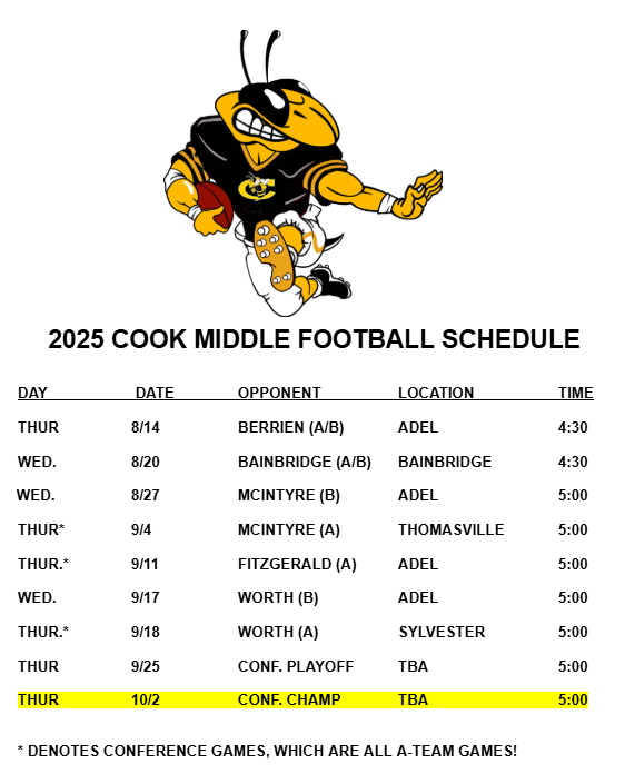 Football Schedule