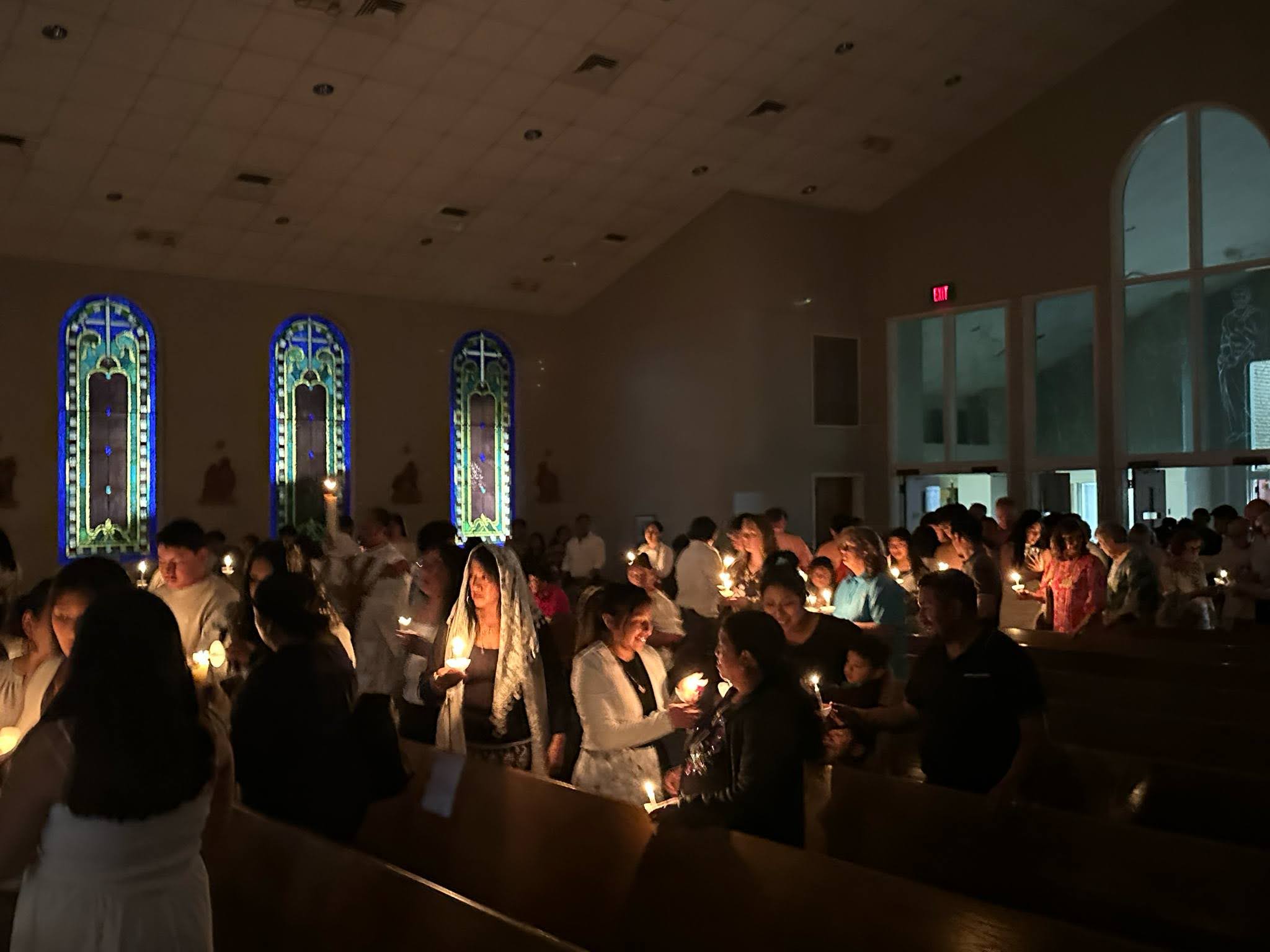 Time for lighting congregation's candles