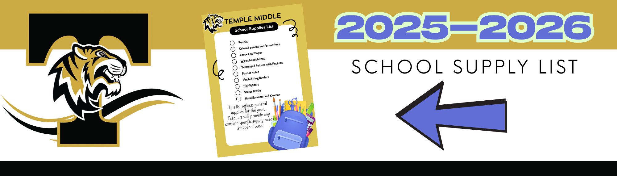2025-2026 Supply Lists