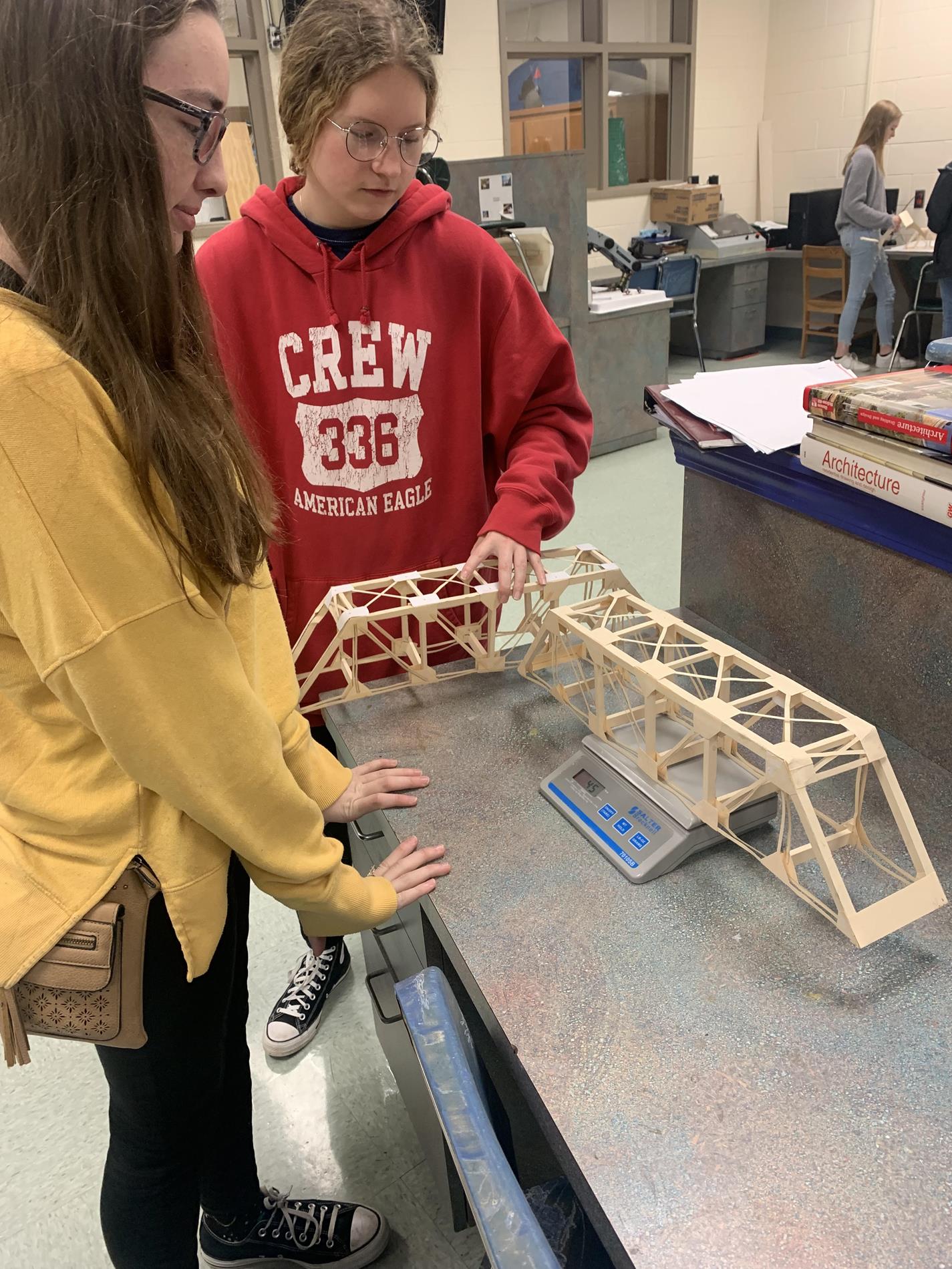 Engineering Class Builds Bridge for Project 