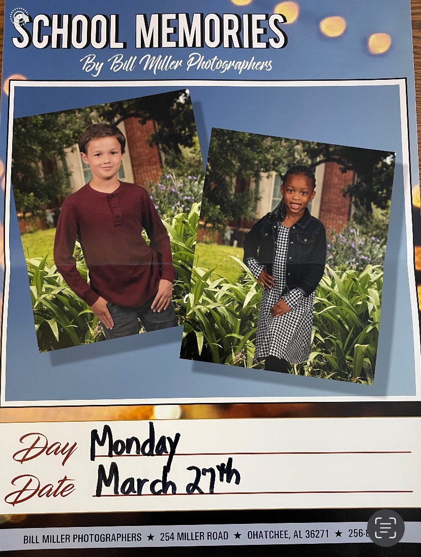 Spring Pictures are coming to Wilmer on Monday, March 27th.