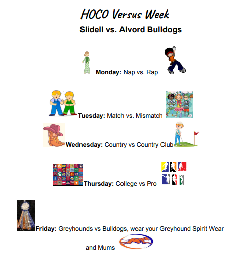 Homecoming Daily Themes 