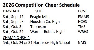 Cheer Schd.