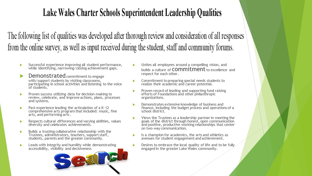 superintendent qualities superintendent qualities