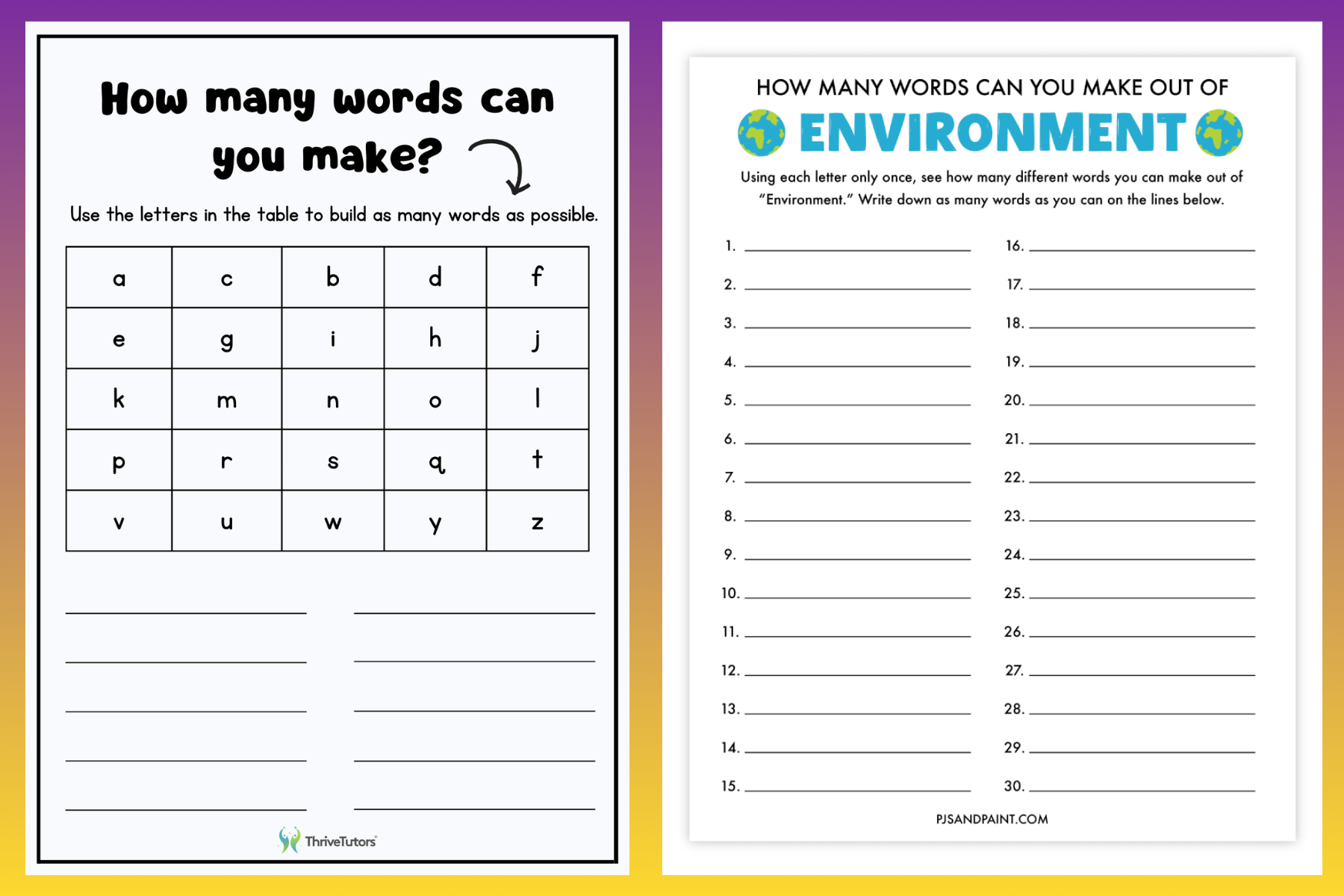 Word games