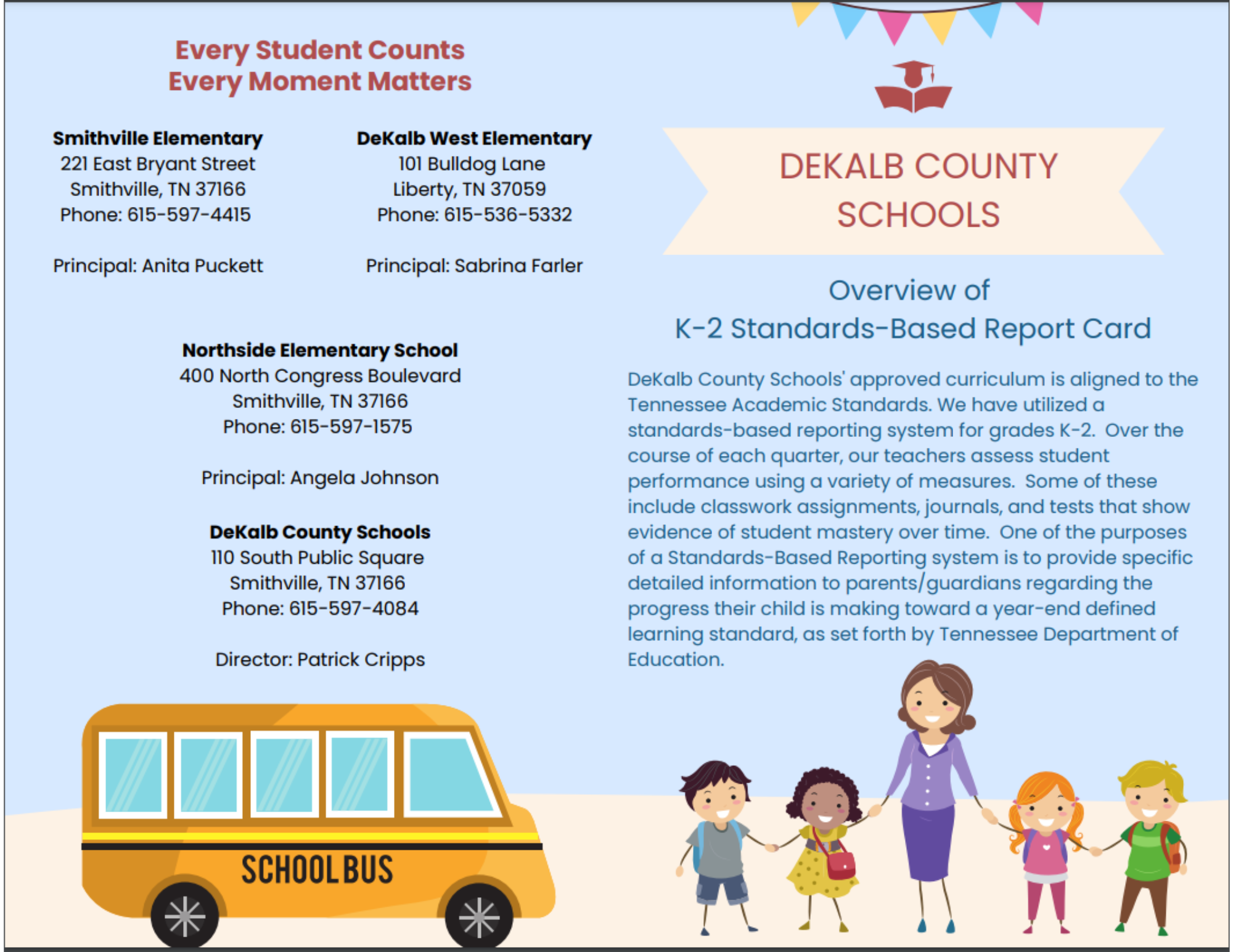 K-2 Report Card Brochure