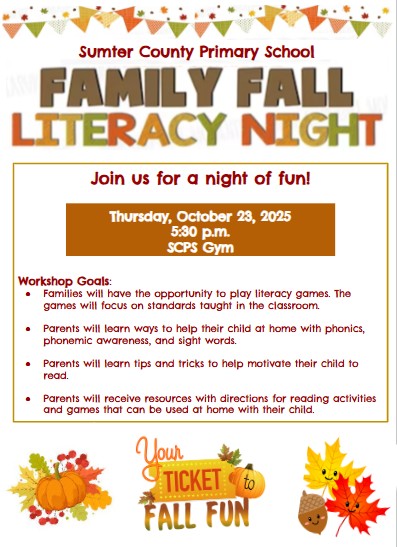 Family Reading Night Flyer