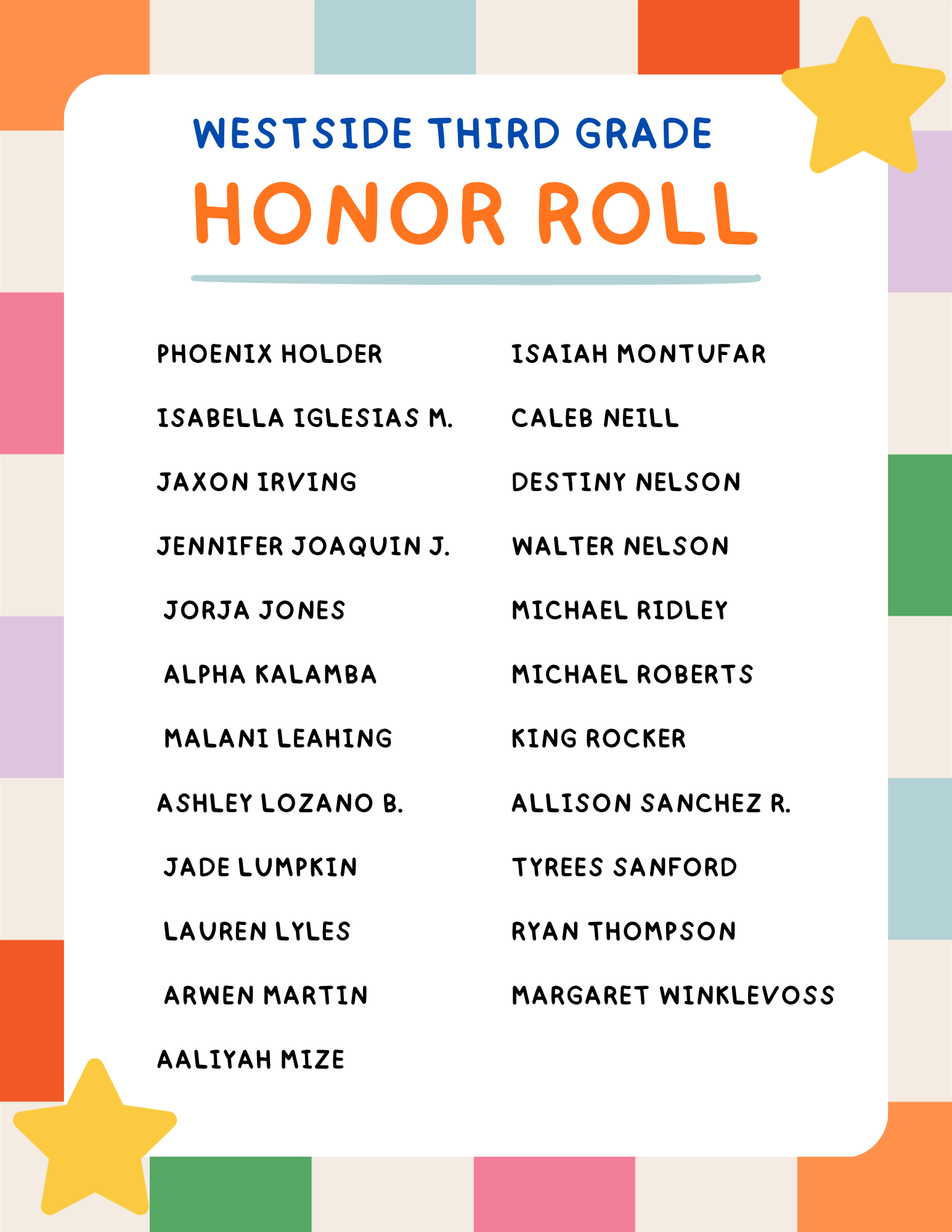 Honor Roll