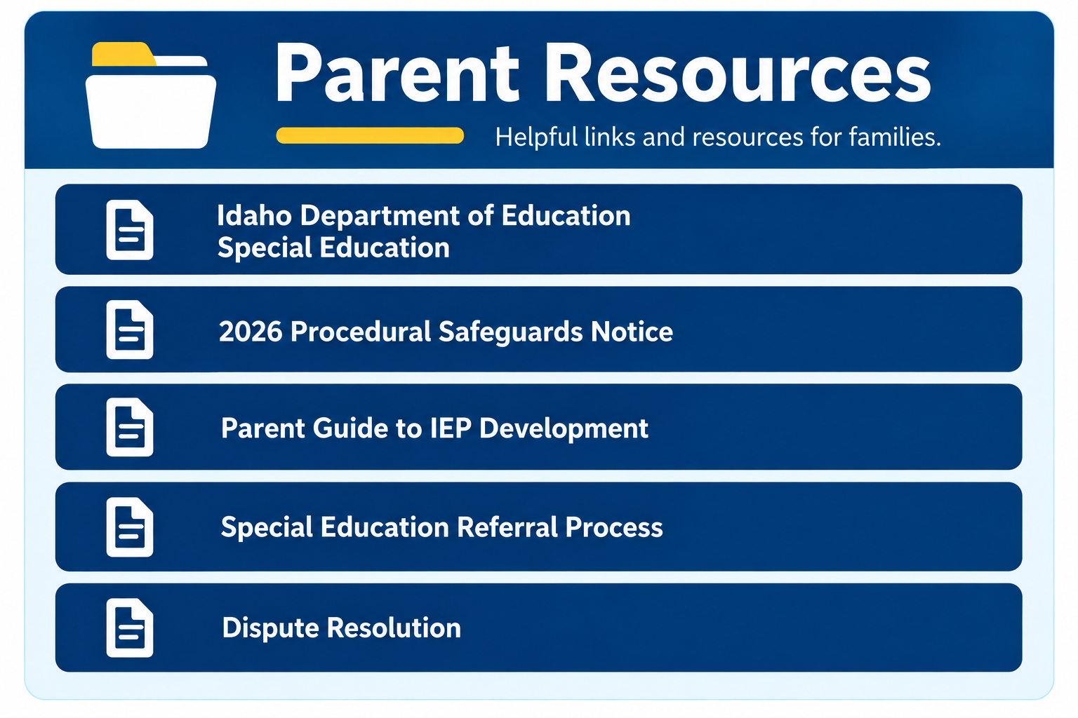 Parent Resources