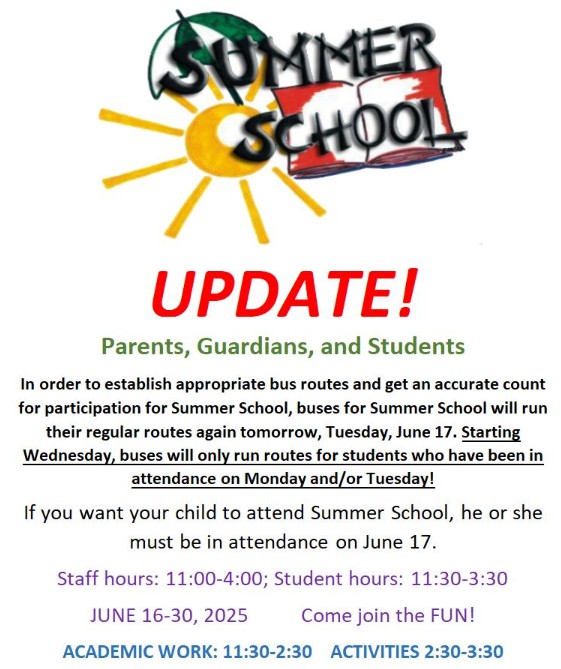 2025 Summer School Update