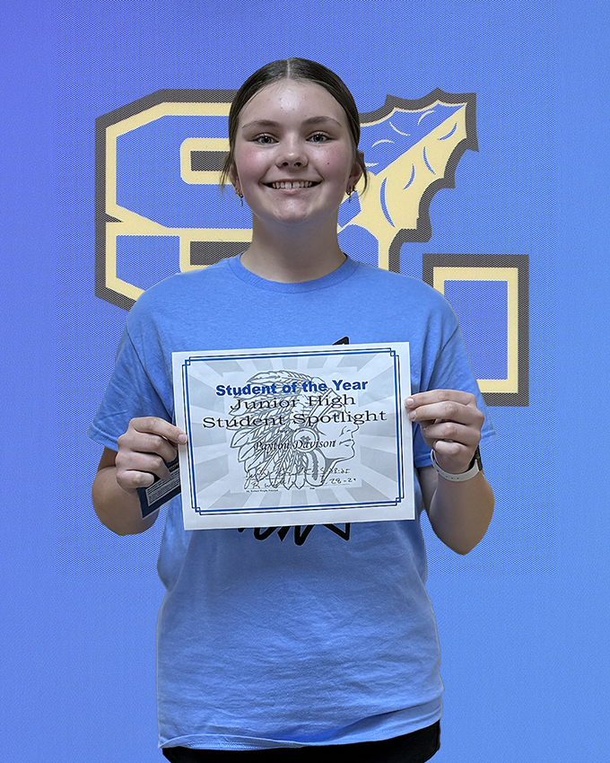 Payton Davison, 2024-2025 Year JH Spotlight Payton Davison, 2024-2025 Year JH Spotlight