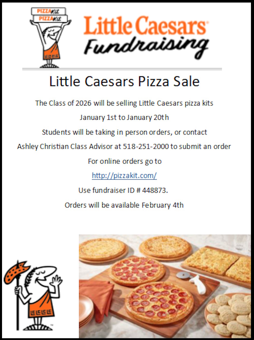 Little Caesars Fundraiser Ad