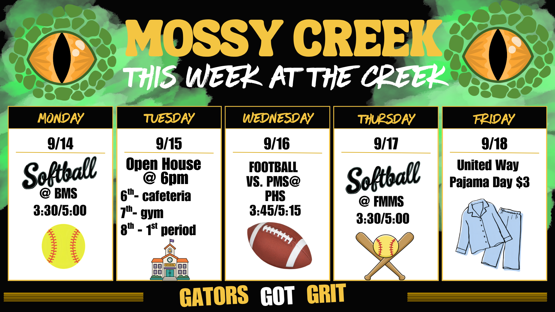 This week at the Creek