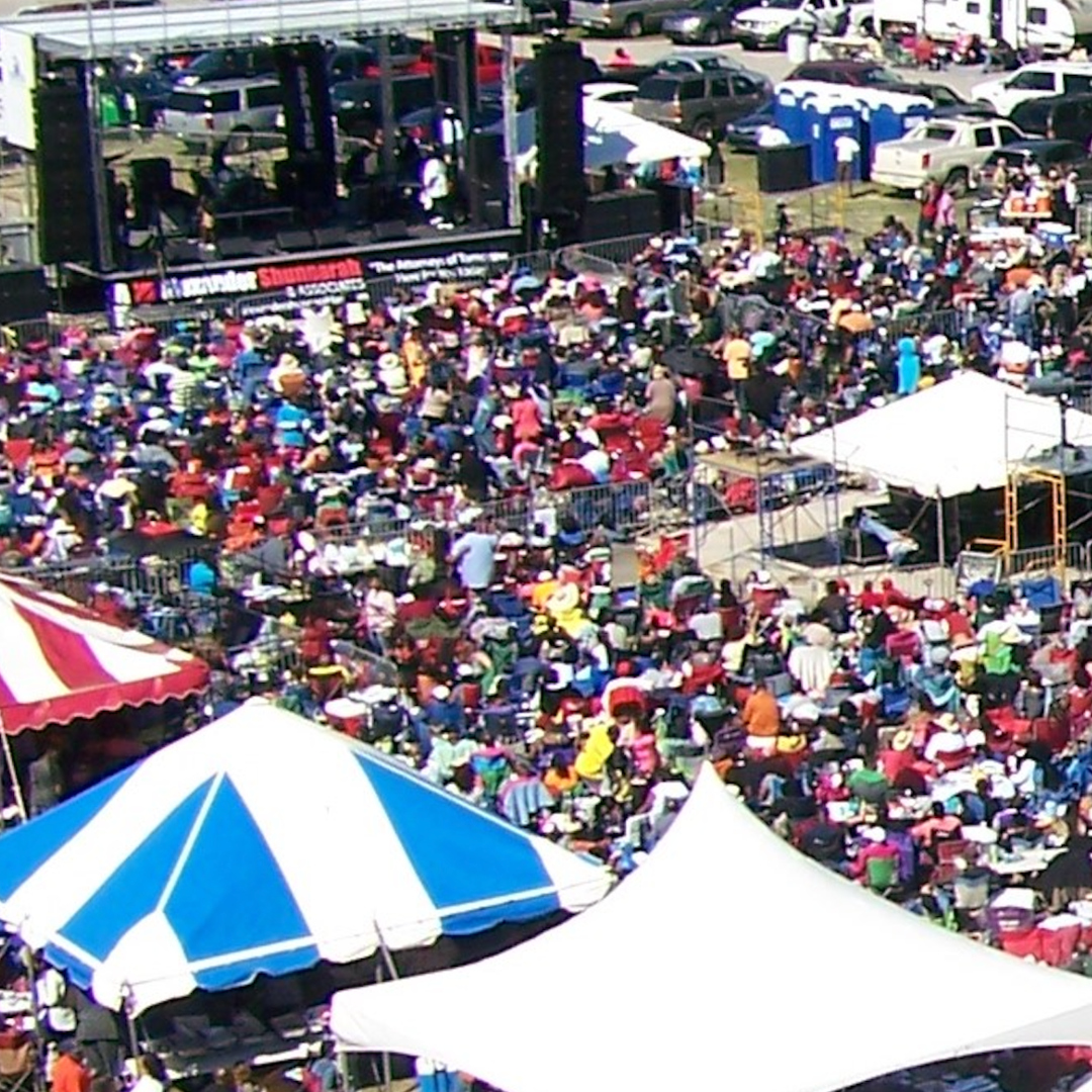 Crowd at Ladd-Peebles Stadium