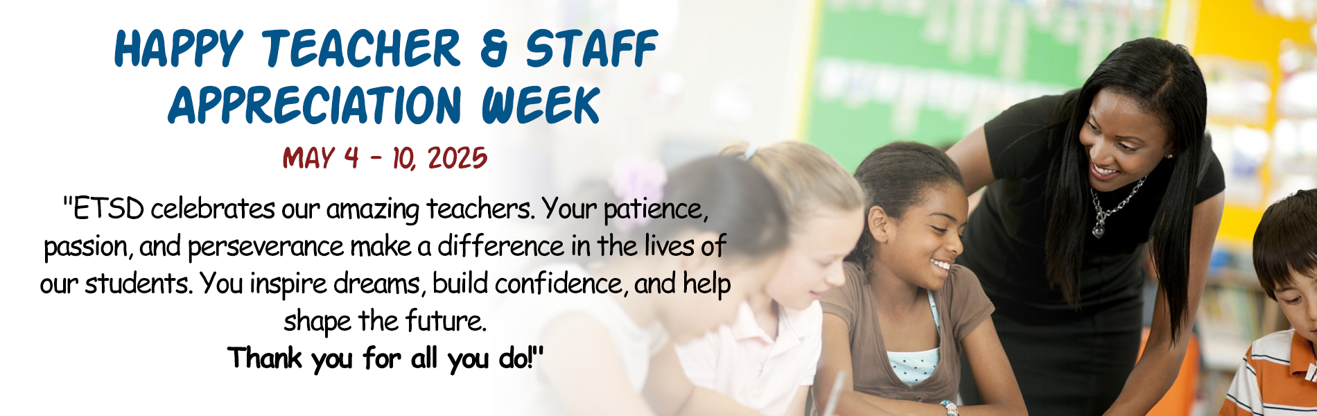 Teacher & Staff Appreciation Week
