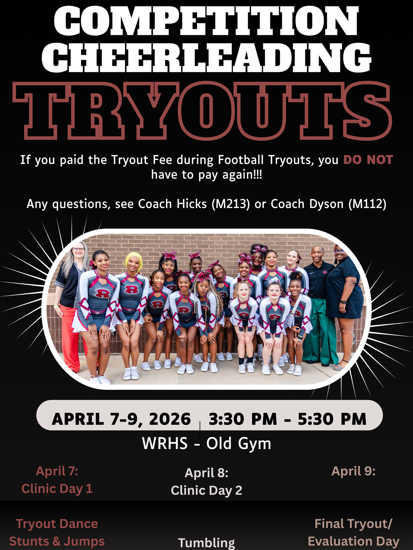 Competition Cheerleading Tryouts