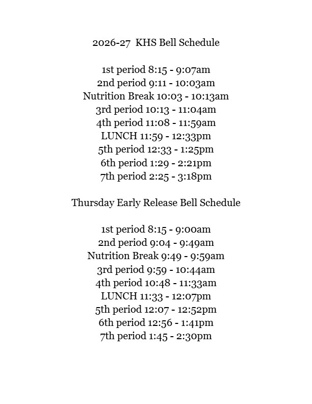 Bell Schedule Image