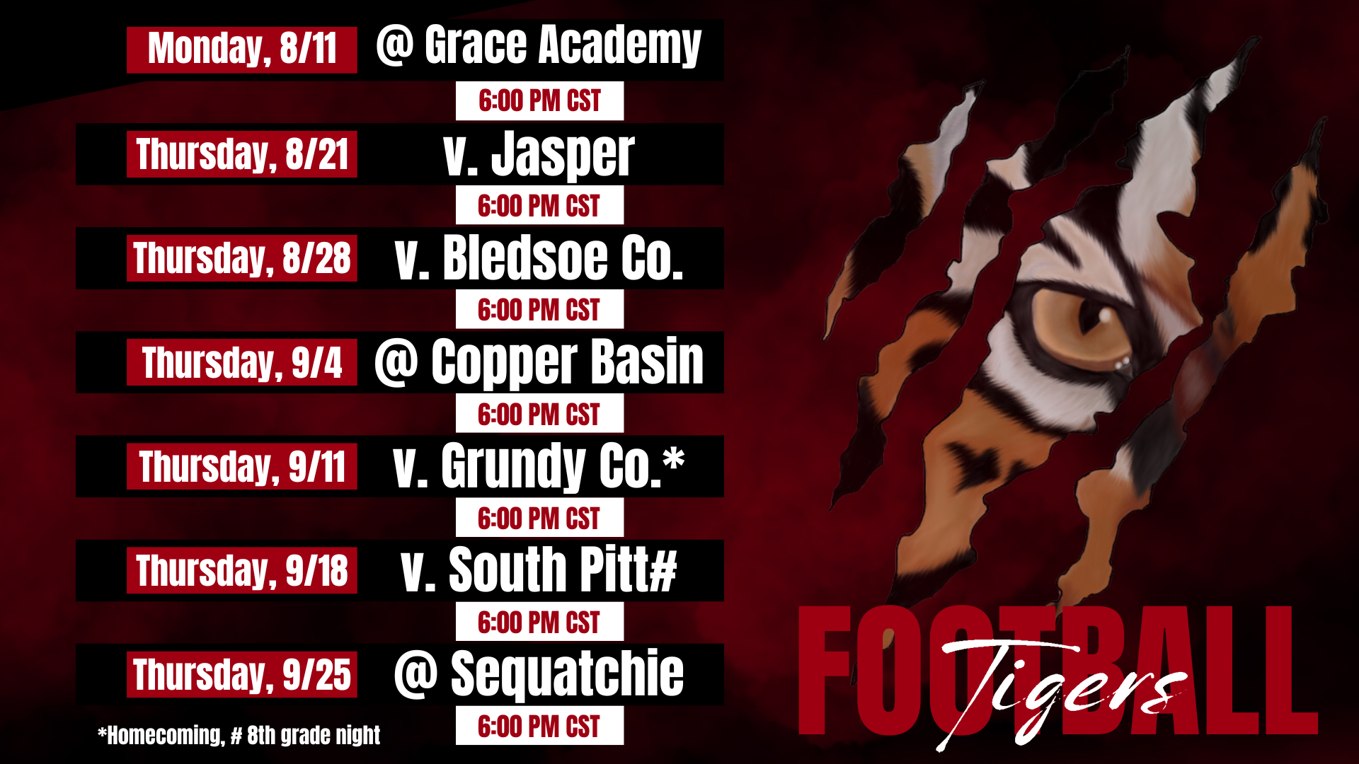 Football Schedule