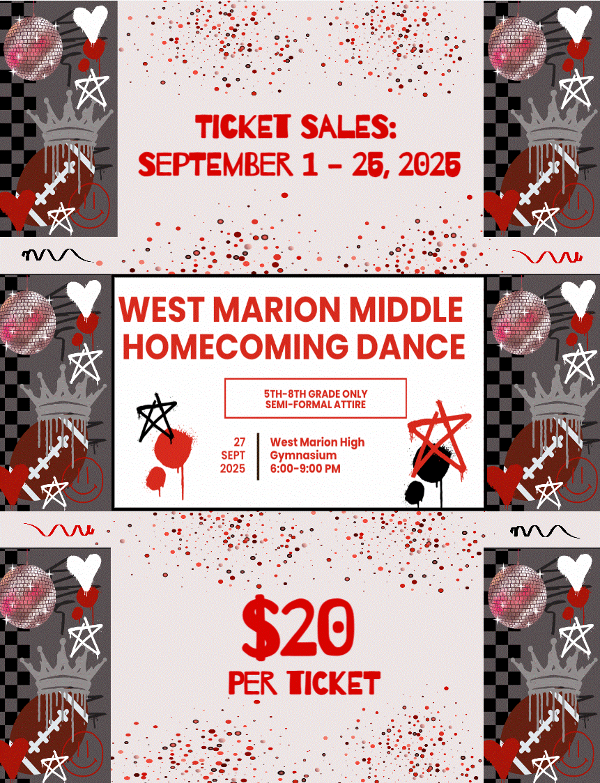 Purchase your homecoming dance tickets! 