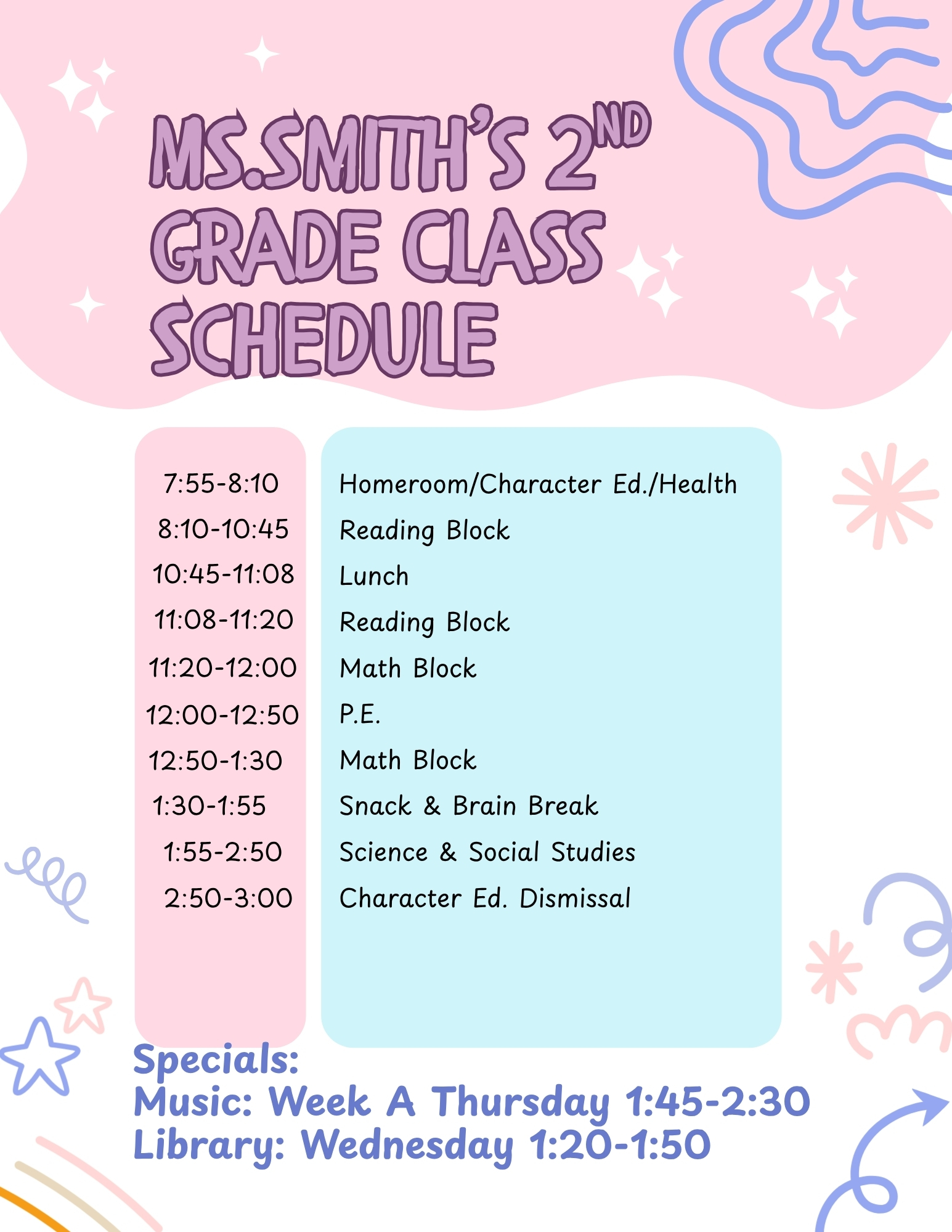 Class Schedule