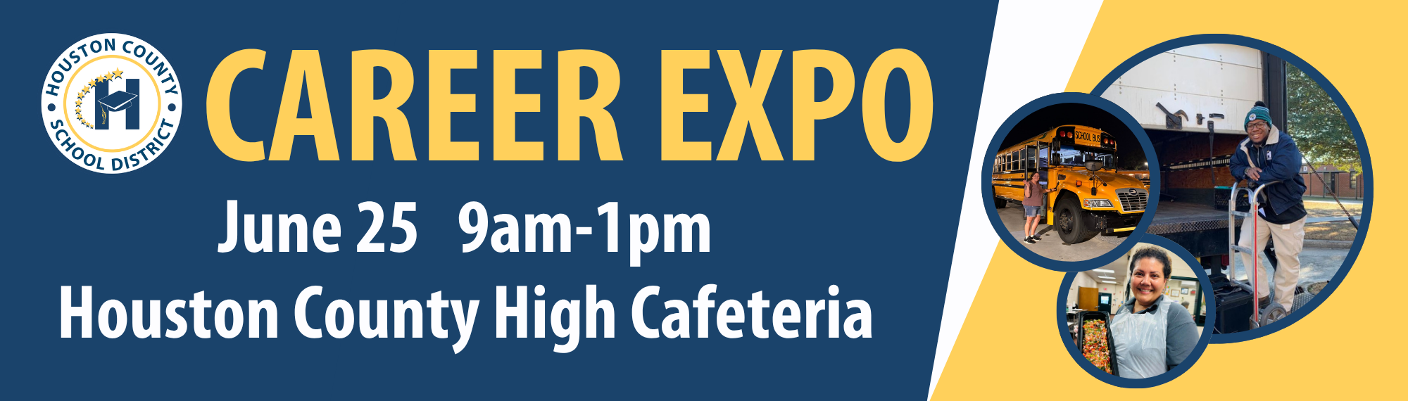 Career Expo June 25 9am-1pm Houston County High Cafeteria
