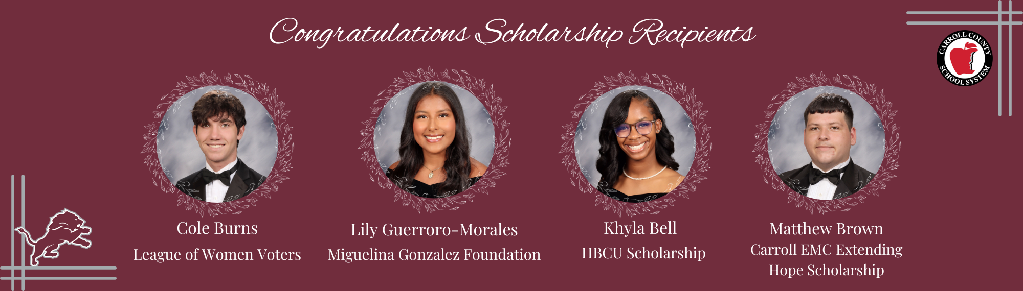 Scholarship recipients