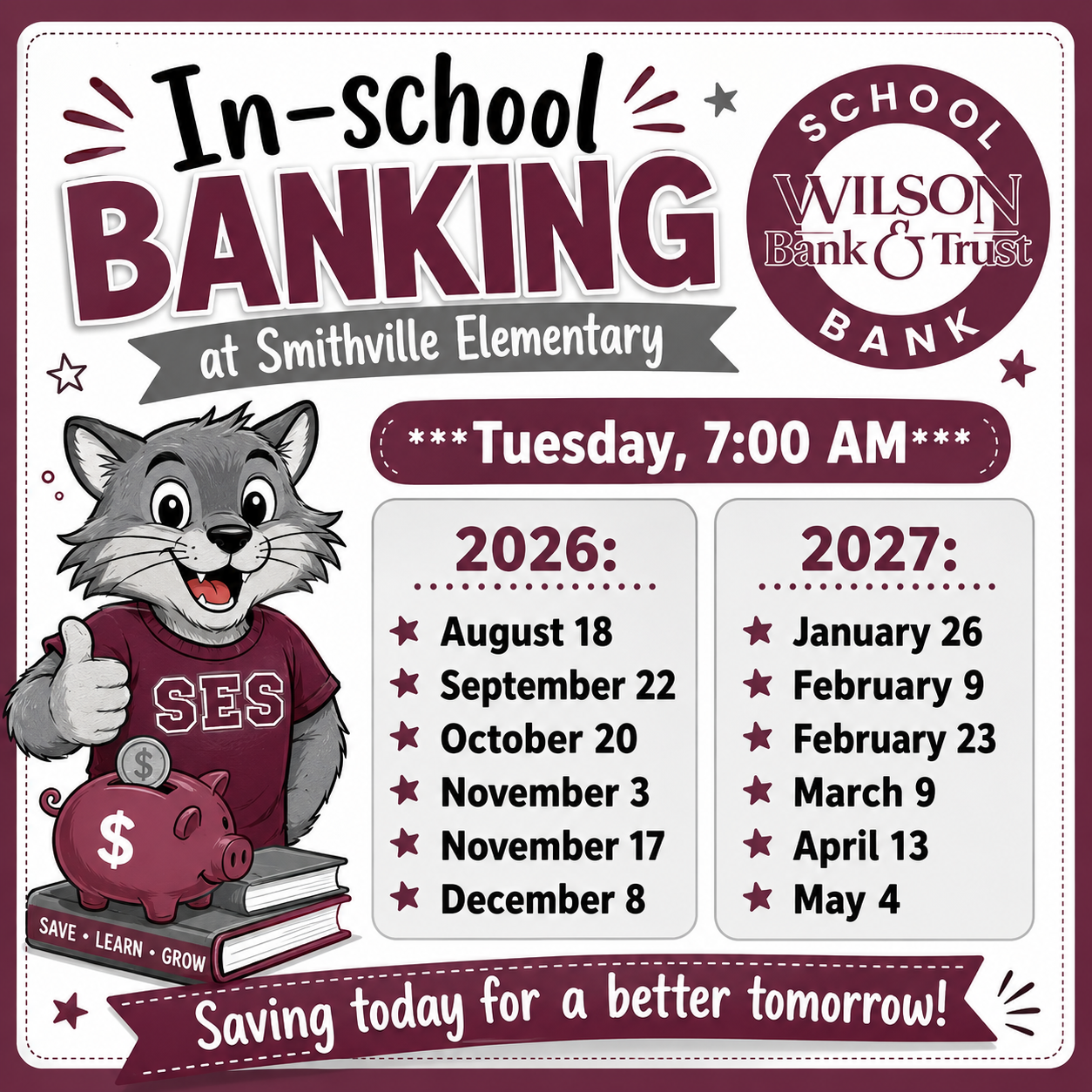 In-School Banking - click for more information