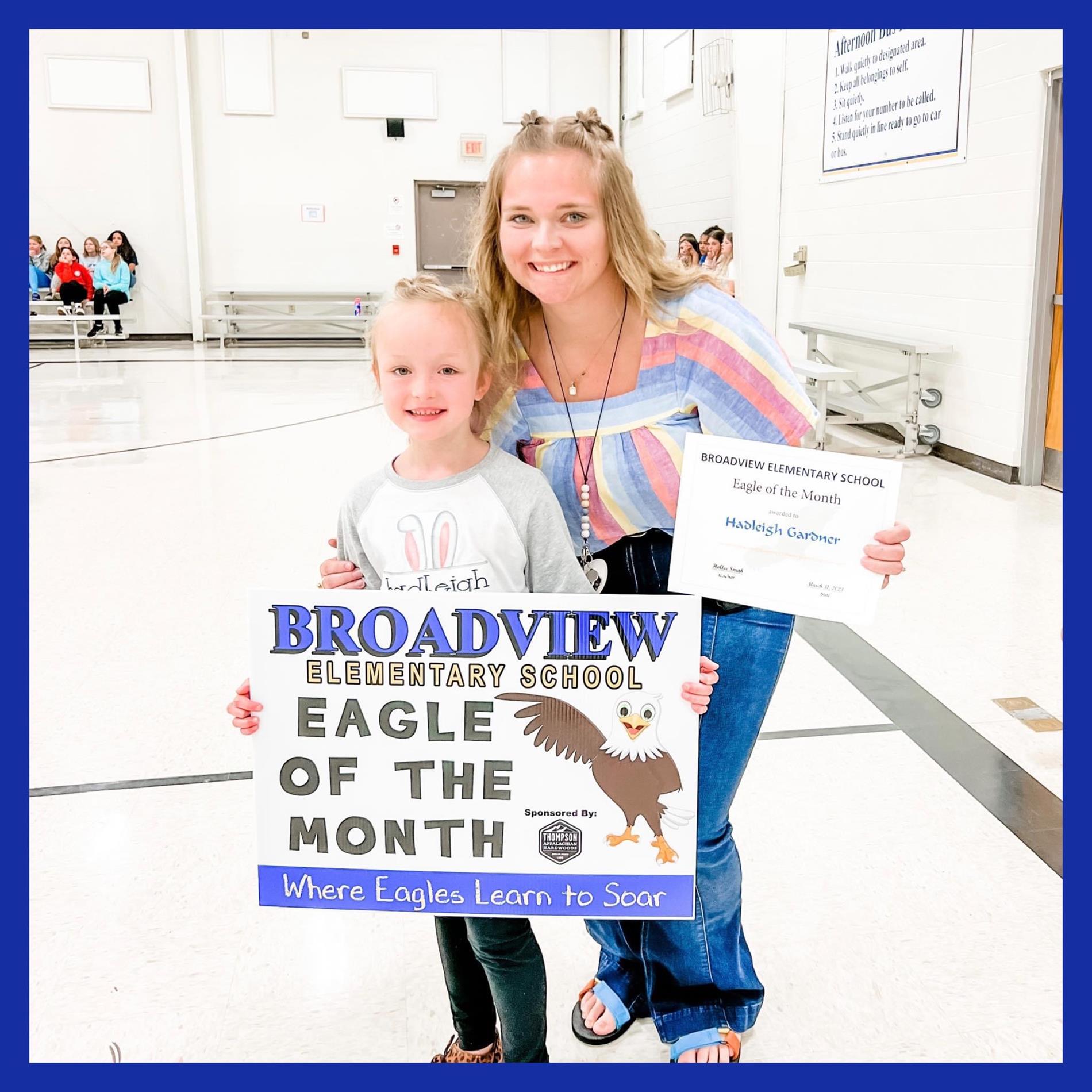 1st grade eagle of the month