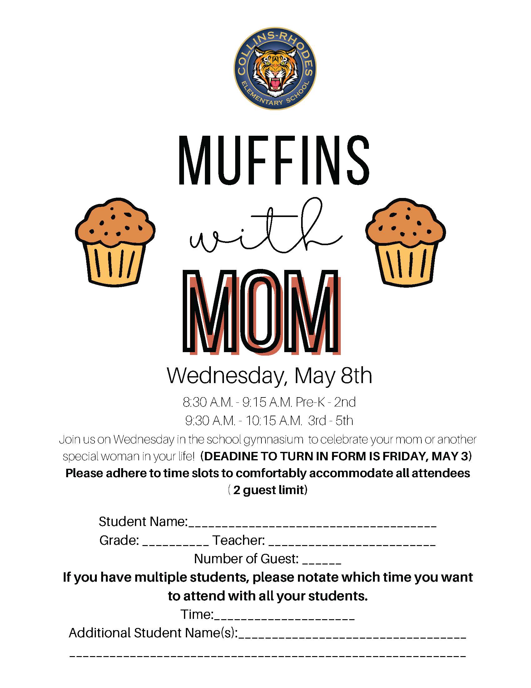 Muffins for Mom Flyer