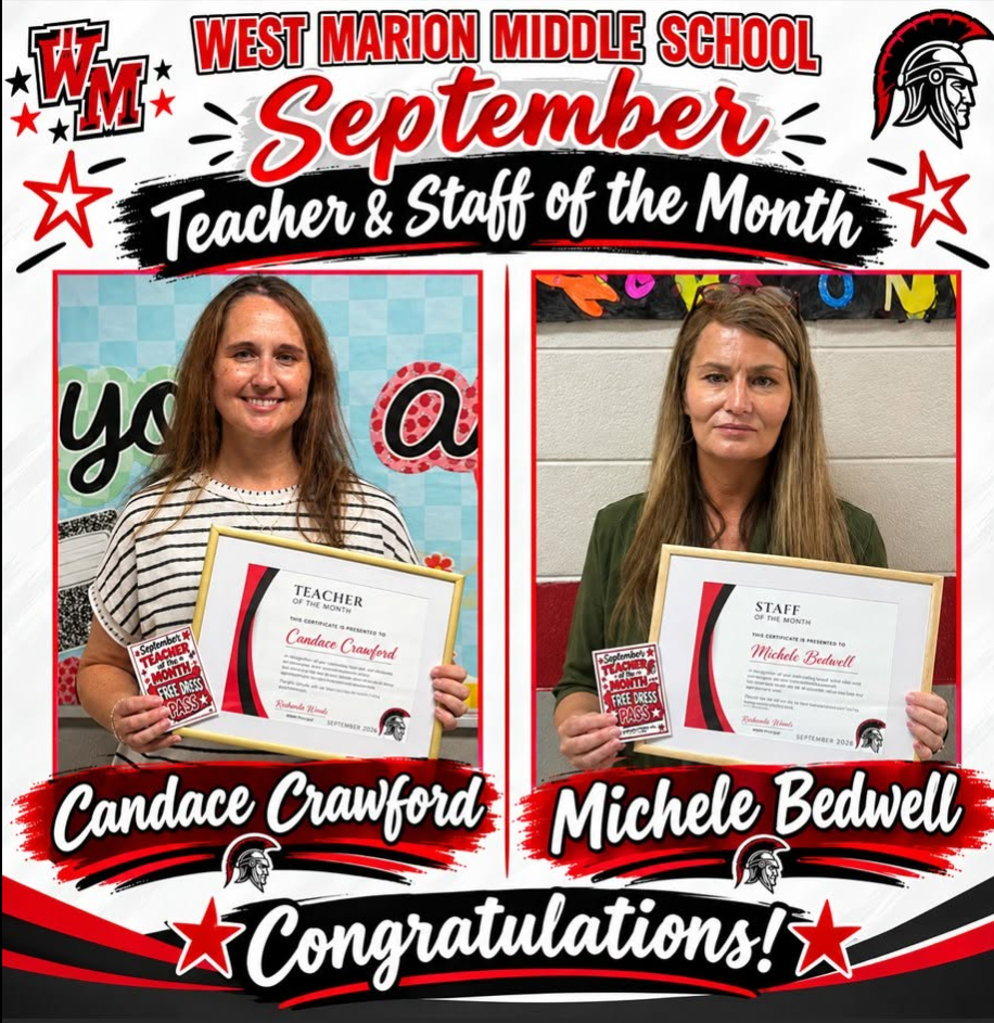 Congratulations to our September Teacher & Staff of the Month! 