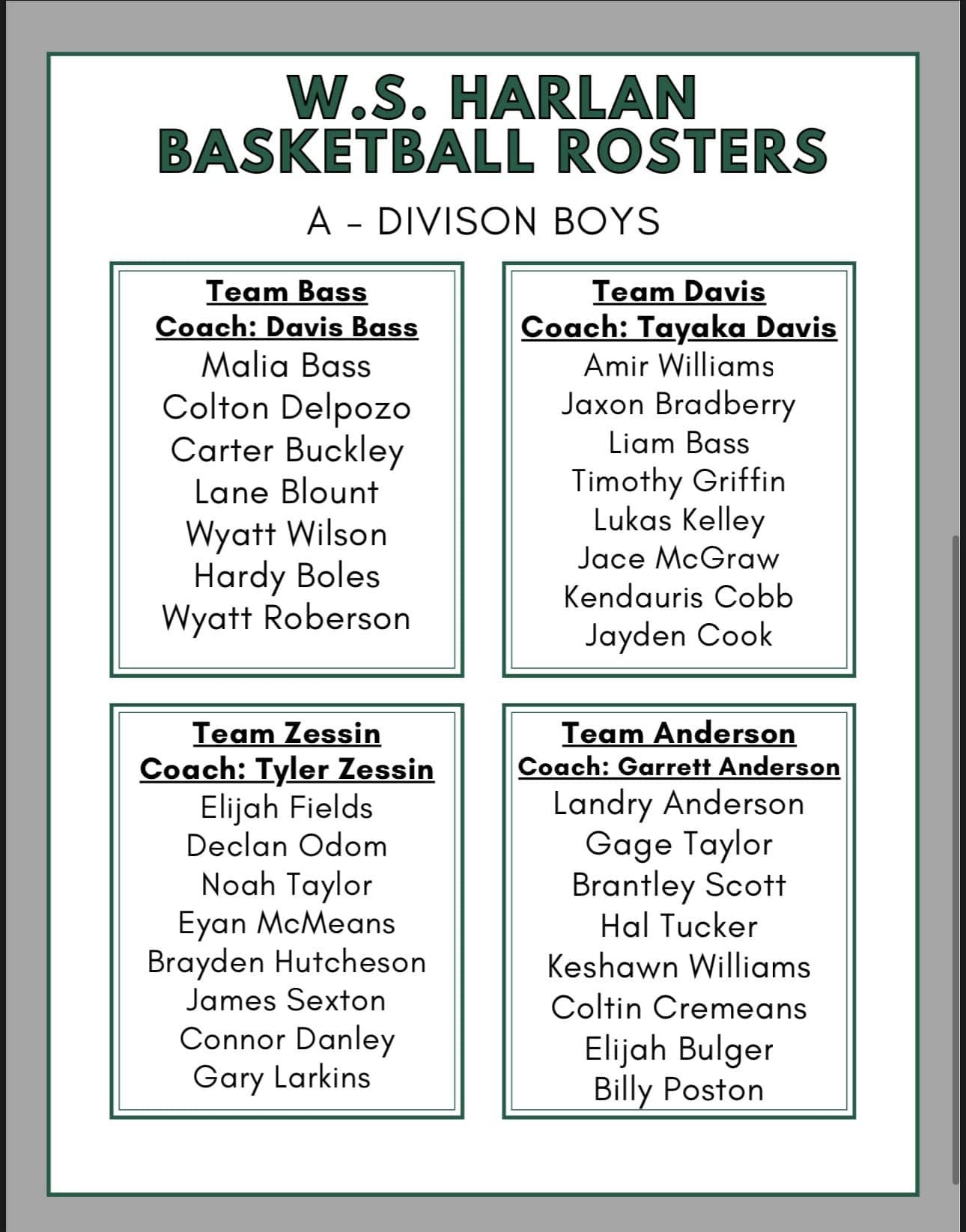 Team Roster