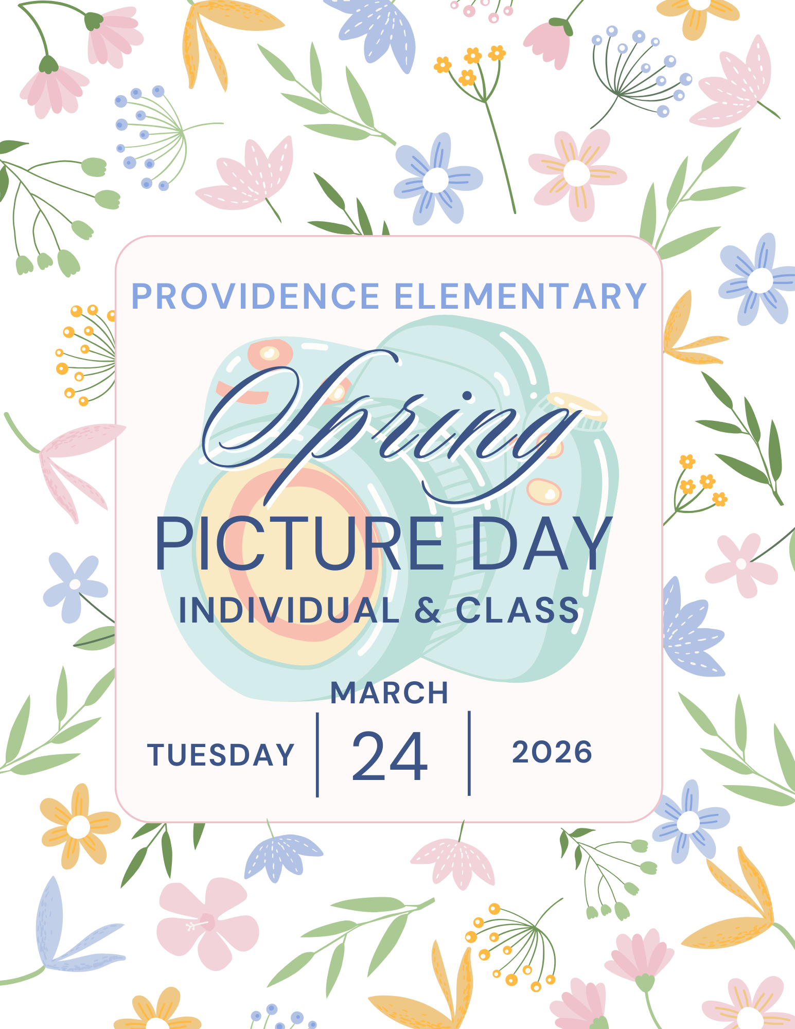 Spring Class Picture Day Flyer